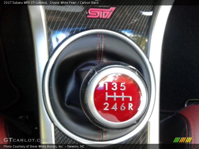 Crystal White Pearl / Carbon Black 2017 Subaru WRX STI Limited