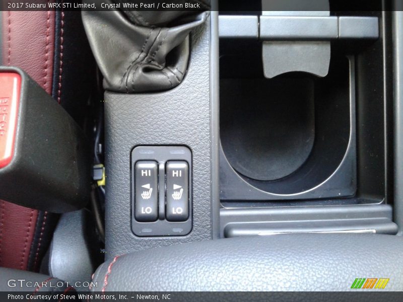 Crystal White Pearl / Carbon Black 2017 Subaru WRX STI Limited