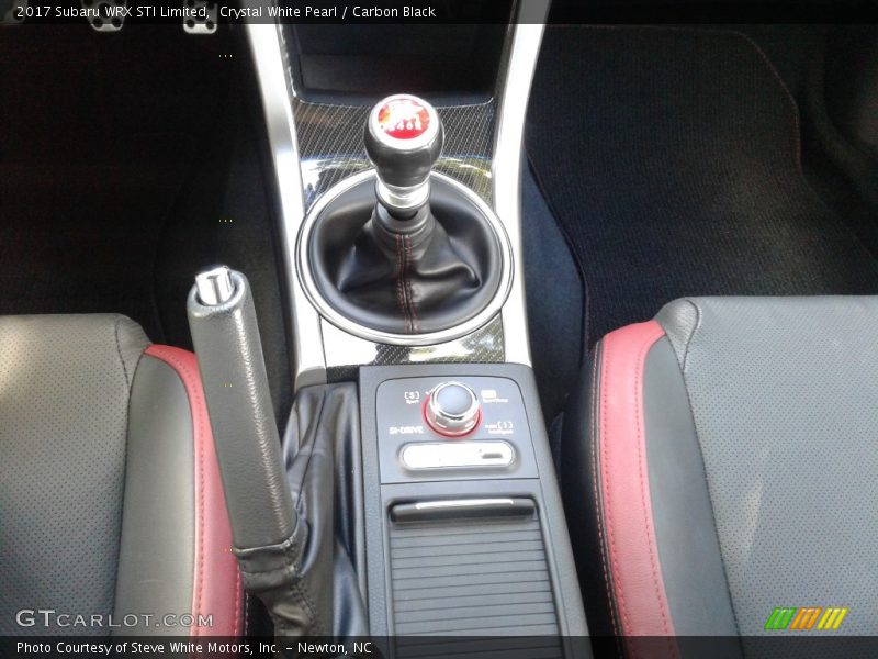 Crystal White Pearl / Carbon Black 2017 Subaru WRX STI Limited