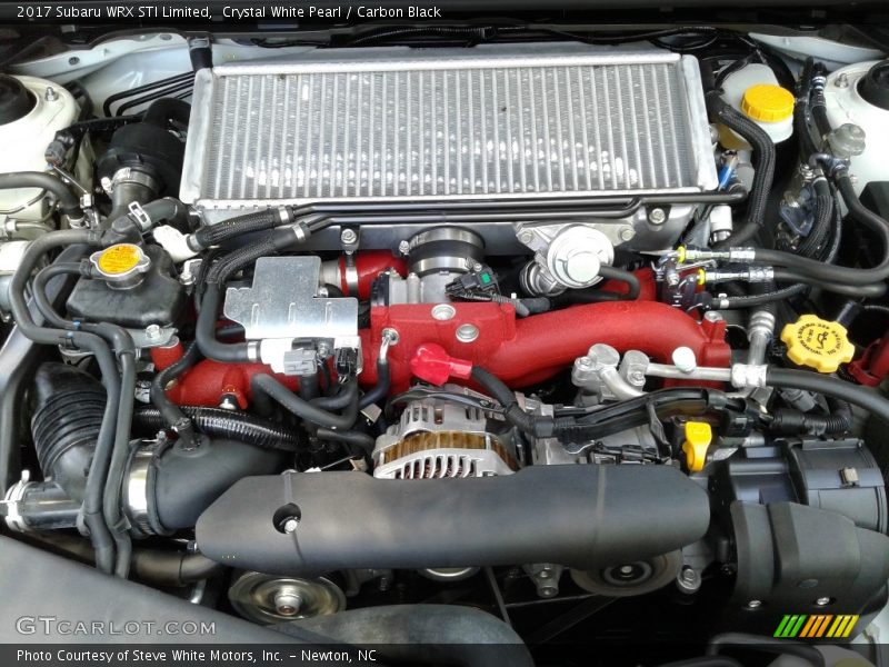 Crystal White Pearl / Carbon Black 2017 Subaru WRX STI Limited