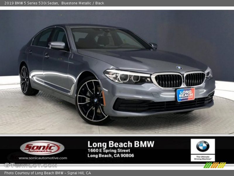 Bluestone Metallic / Black 2019 BMW 5 Series 530i Sedan