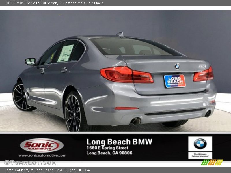 Bluestone Metallic / Black 2019 BMW 5 Series 530i Sedan