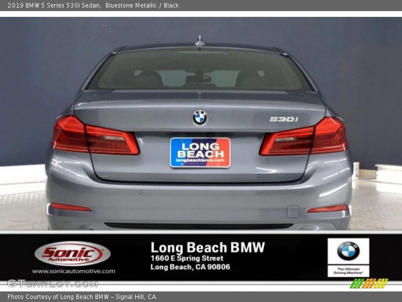 Bluestone Metallic / Black 2019 BMW 5 Series 530i Sedan