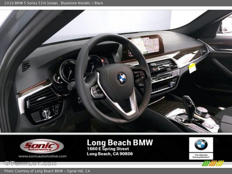 Bluestone Metallic / Black 2019 BMW 5 Series 530i Sedan