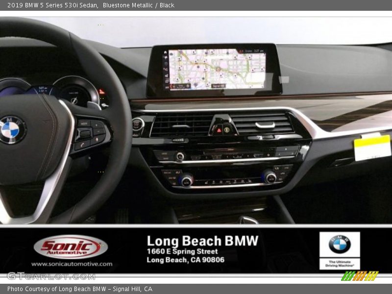 Bluestone Metallic / Black 2019 BMW 5 Series 530i Sedan