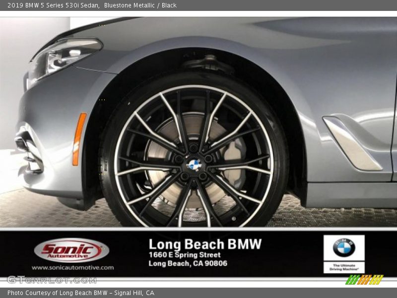 Bluestone Metallic / Black 2019 BMW 5 Series 530i Sedan