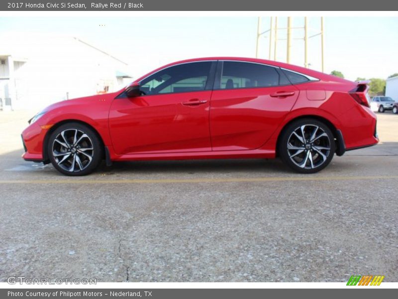 Rallye Red / Black 2017 Honda Civic Si Sedan