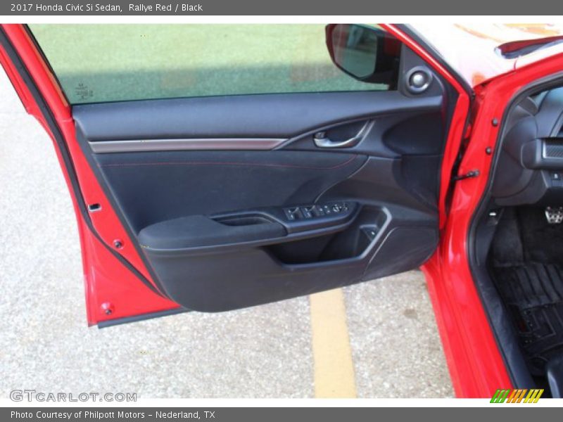 Rallye Red / Black 2017 Honda Civic Si Sedan