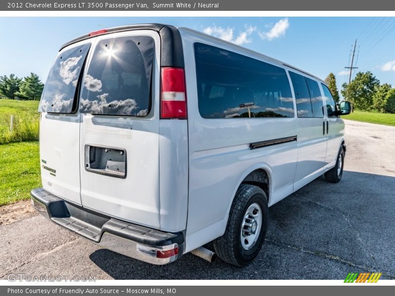 Summit White / Neutral 2012 Chevrolet Express LT 3500 Passenger Van