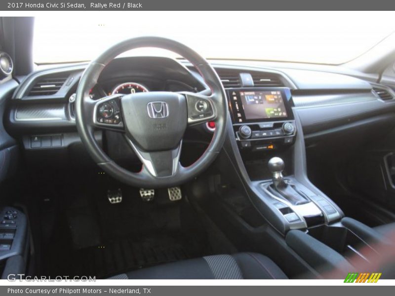 Rallye Red / Black 2017 Honda Civic Si Sedan