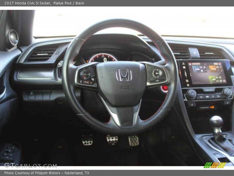 Rallye Red / Black 2017 Honda Civic Si Sedan