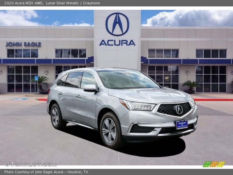Lunar Silver Metallic / Graystone 2020 Acura MDX AWD