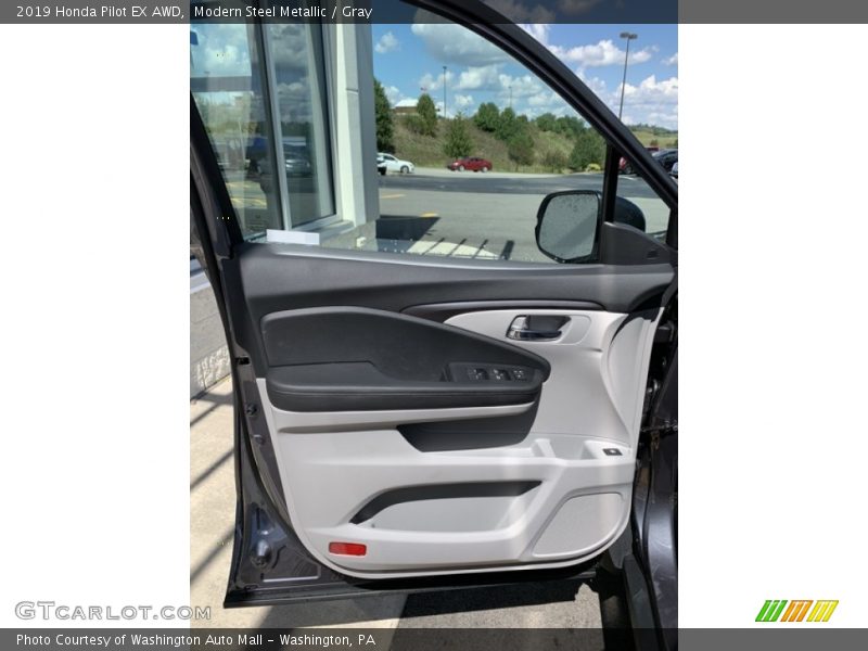 Modern Steel Metallic / Gray 2019 Honda Pilot EX AWD