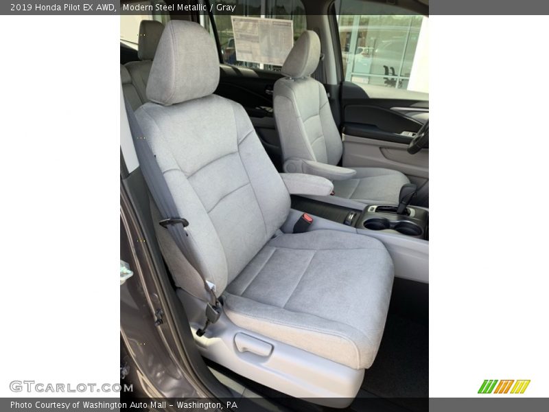 Modern Steel Metallic / Gray 2019 Honda Pilot EX AWD