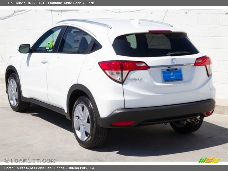 Platinum White Pearl / Black 2019 Honda HR-V EX-L