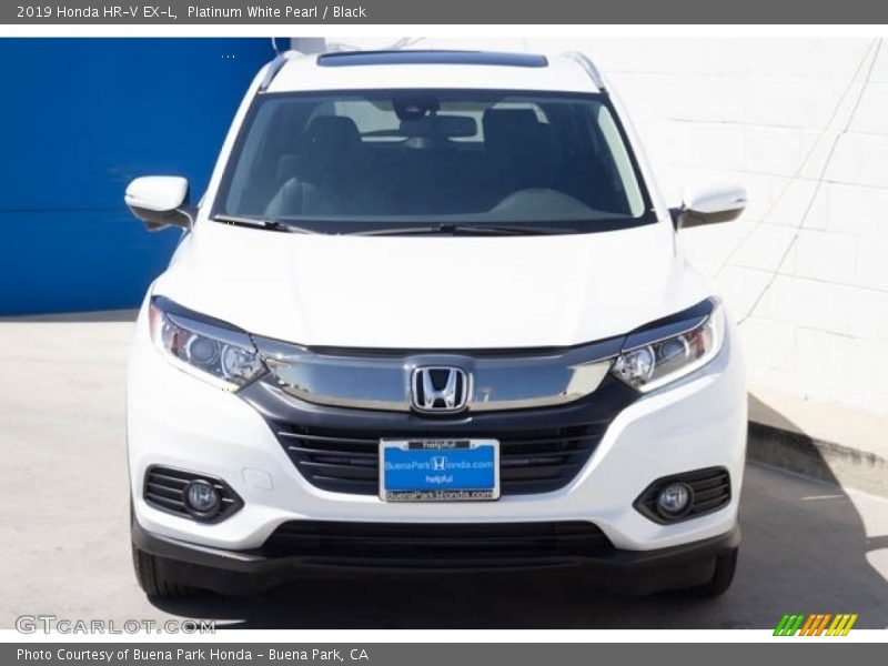 Platinum White Pearl / Black 2019 Honda HR-V EX-L