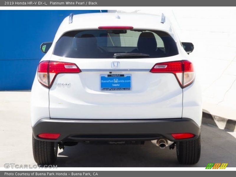 Platinum White Pearl / Black 2019 Honda HR-V EX-L