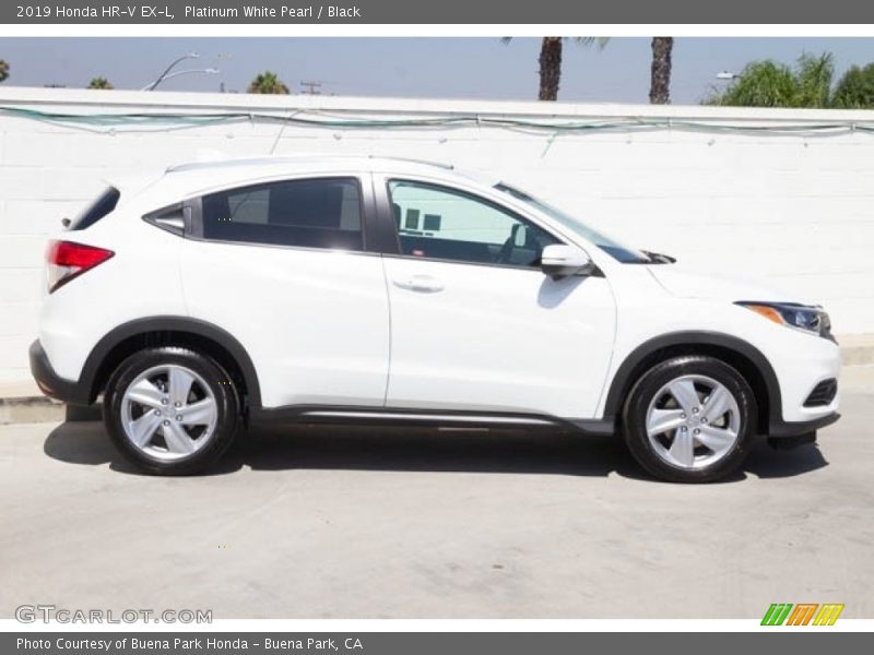 Platinum White Pearl / Black 2019 Honda HR-V EX-L