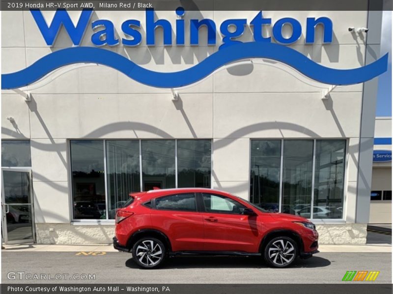 Milano Red / Black 2019 Honda HR-V Sport AWD