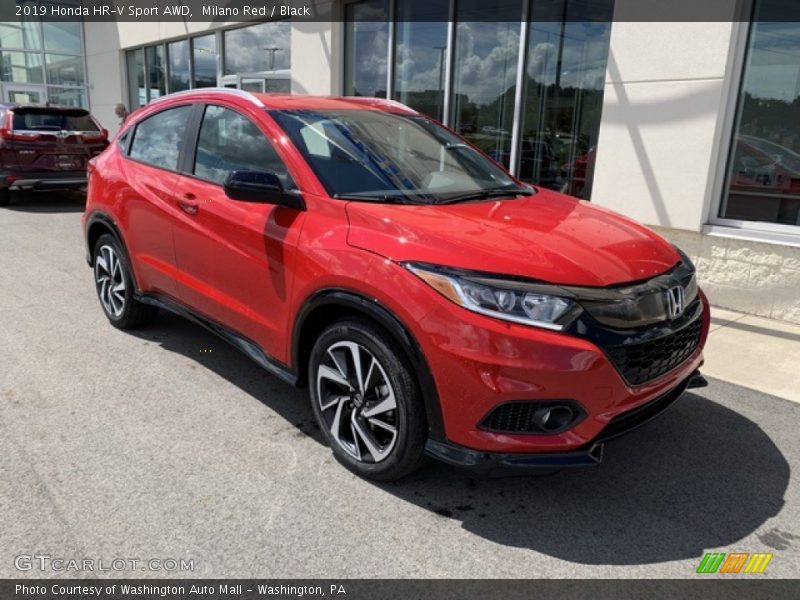 Milano Red / Black 2019 Honda HR-V Sport AWD