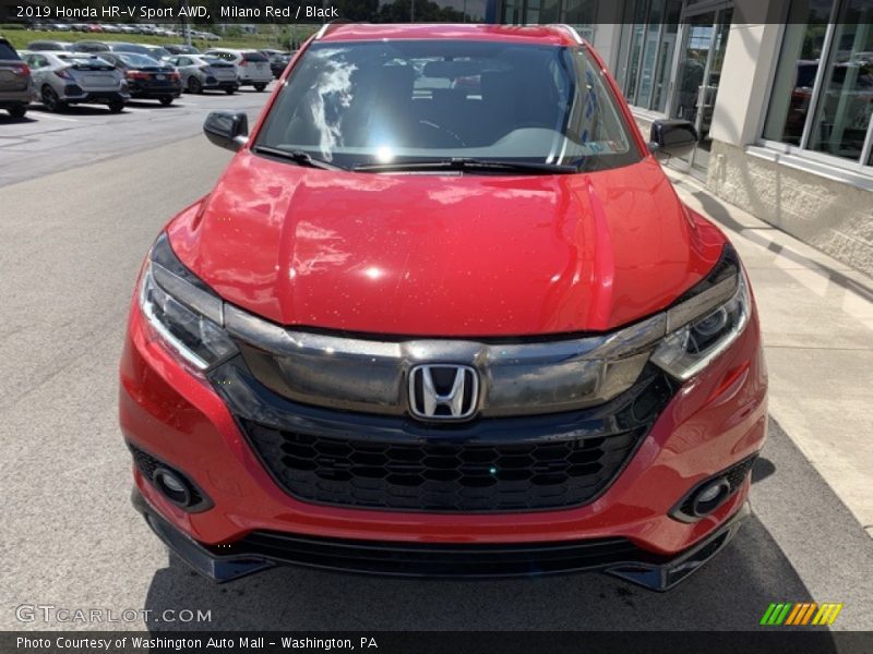 Milano Red / Black 2019 Honda HR-V Sport AWD