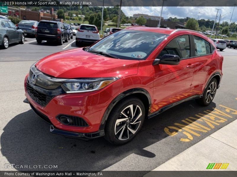 Milano Red / Black 2019 Honda HR-V Sport AWD