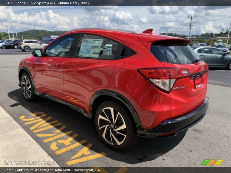 Milano Red / Black 2019 Honda HR-V Sport AWD
