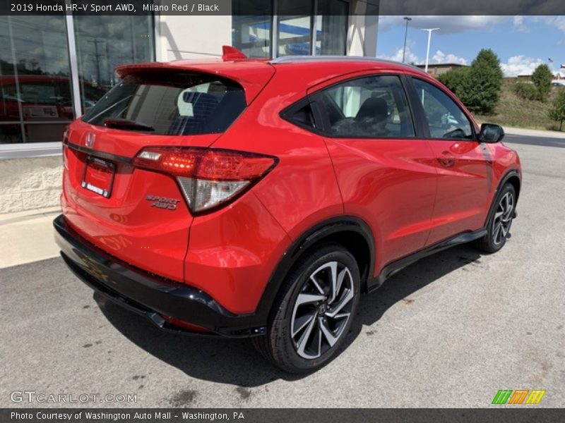 Milano Red / Black 2019 Honda HR-V Sport AWD