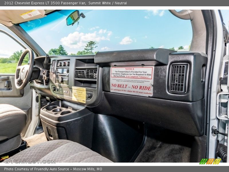 Summit White / Neutral 2012 Chevrolet Express LT 3500 Passenger Van
