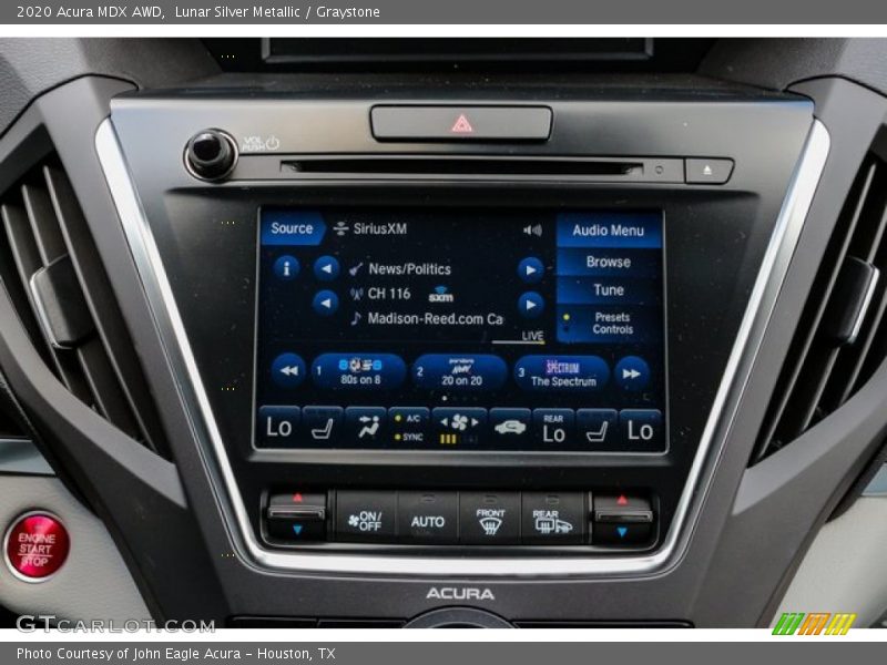Controls of 2020 MDX AWD