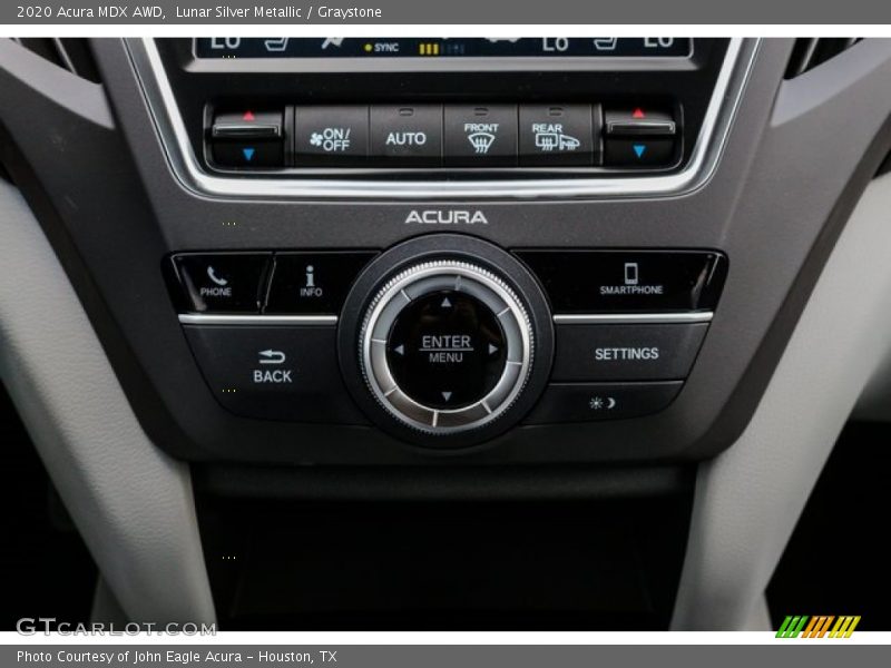 Controls of 2020 MDX AWD