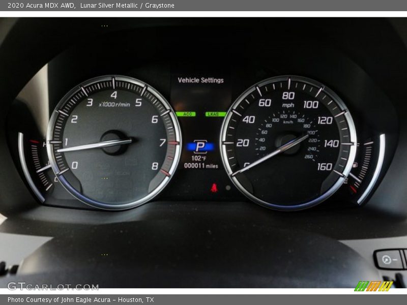  2020 MDX AWD AWD Gauges