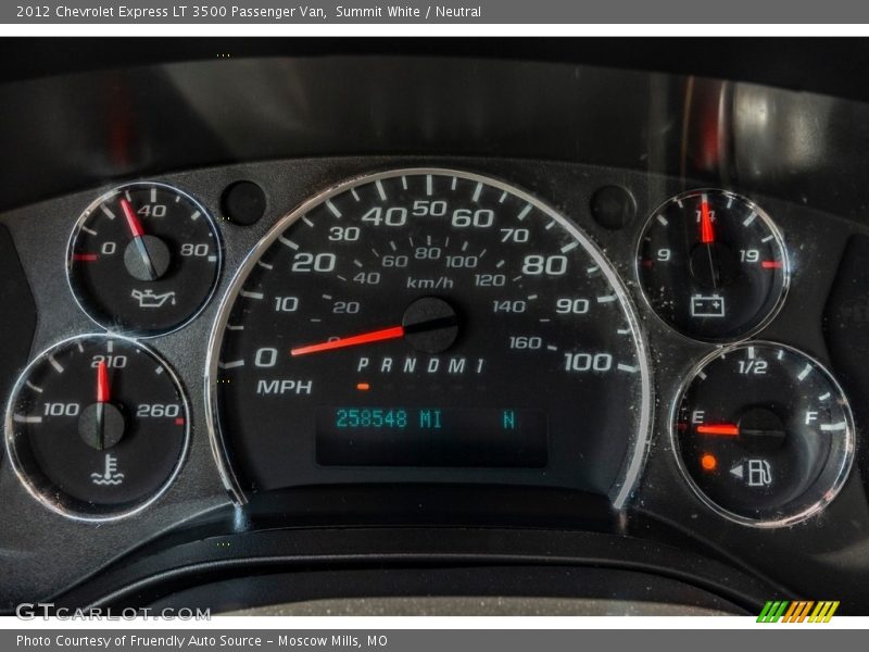 Summit White / Neutral 2012 Chevrolet Express LT 3500 Passenger Van