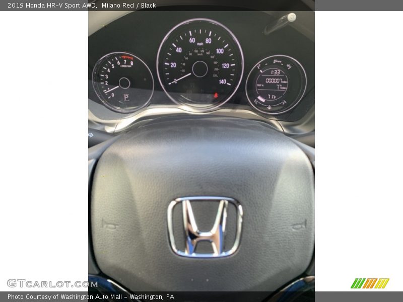 Milano Red / Black 2019 Honda HR-V Sport AWD