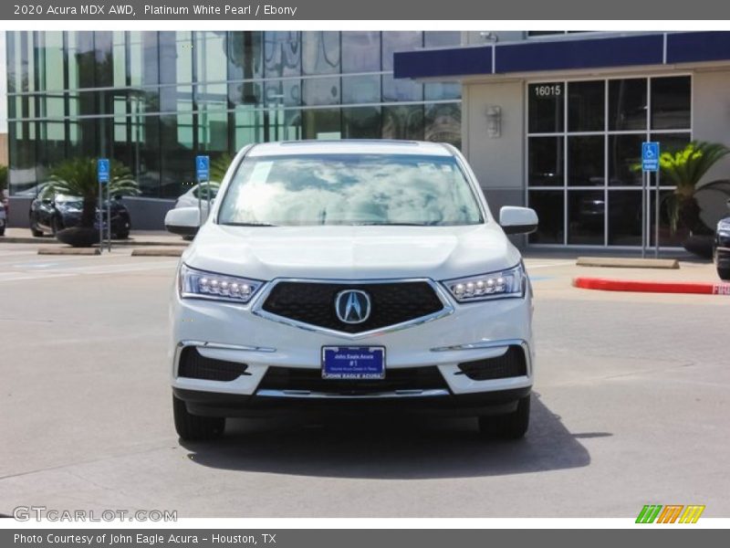 Platinum White Pearl / Ebony 2020 Acura MDX AWD