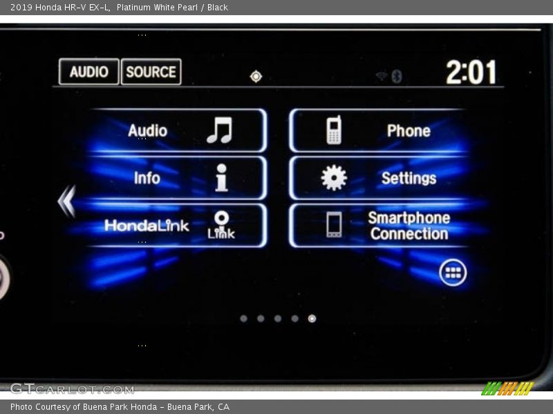 Platinum White Pearl / Black 2019 Honda HR-V EX-L