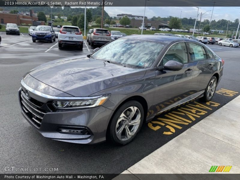 Radiant Red Metallic / Gray 2019 Honda Accord EX-L Sedan