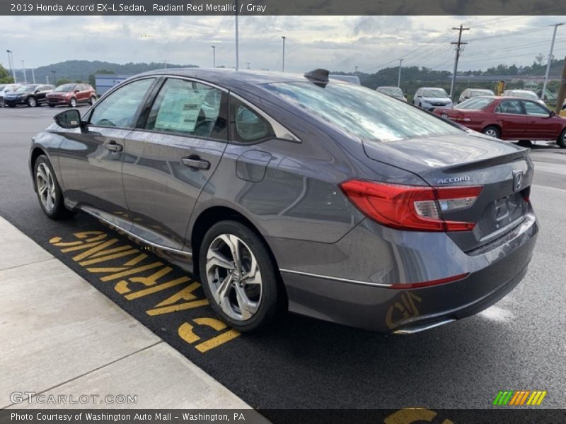 Radiant Red Metallic / Gray 2019 Honda Accord EX-L Sedan