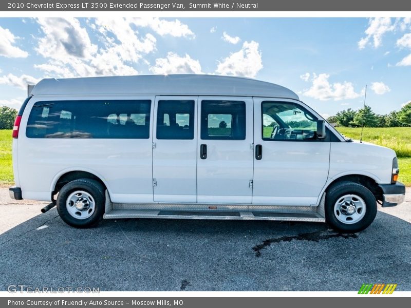 Summit White / Neutral 2010 Chevrolet Express LT 3500 Extended Passenger Van