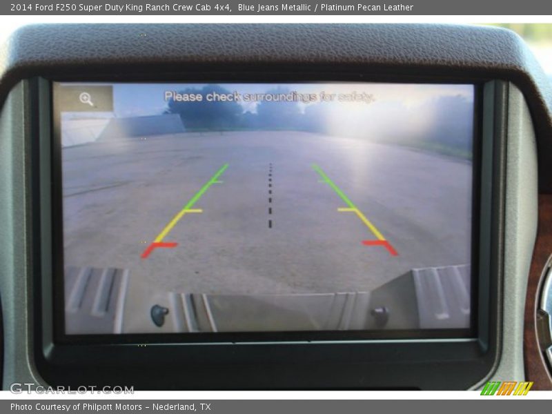 Blue Jeans Metallic / Platinum Pecan Leather 2014 Ford F250 Super Duty King Ranch Crew Cab 4x4