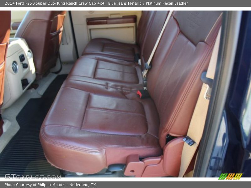 Blue Jeans Metallic / Platinum Pecan Leather 2014 Ford F250 Super Duty King Ranch Crew Cab 4x4