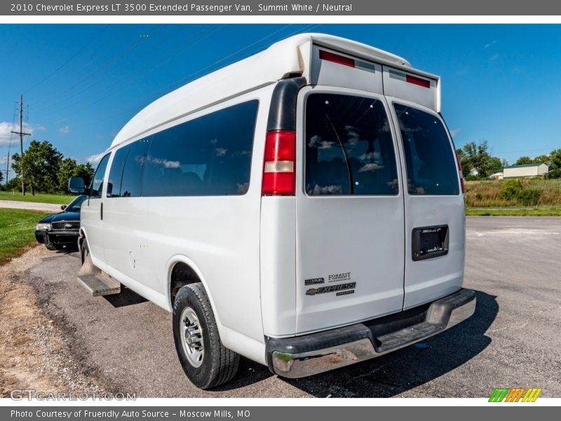 Summit White / Neutral 2010 Chevrolet Express LT 3500 Extended Passenger Van
