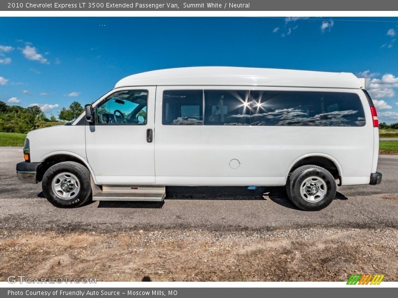 Summit White / Neutral 2010 Chevrolet Express LT 3500 Extended Passenger Van