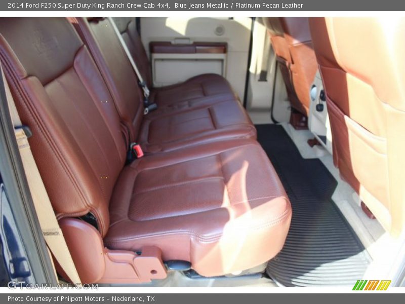Blue Jeans Metallic / Platinum Pecan Leather 2014 Ford F250 Super Duty King Ranch Crew Cab 4x4