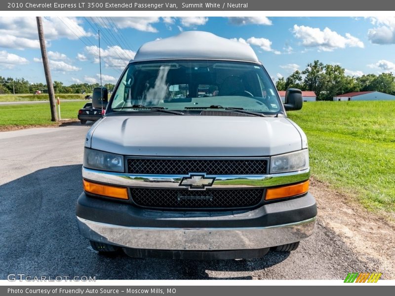 Summit White / Neutral 2010 Chevrolet Express LT 3500 Extended Passenger Van