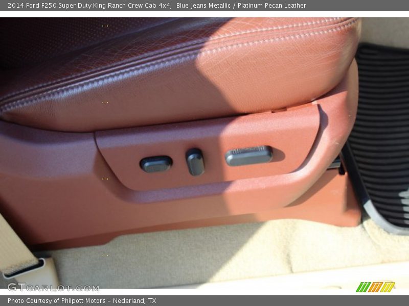Blue Jeans Metallic / Platinum Pecan Leather 2014 Ford F250 Super Duty King Ranch Crew Cab 4x4