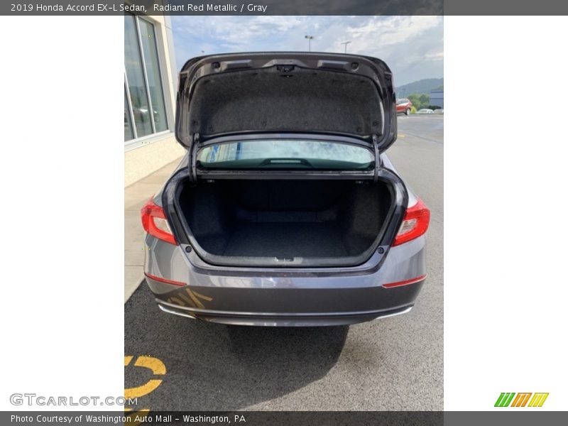 Radiant Red Metallic / Gray 2019 Honda Accord EX-L Sedan