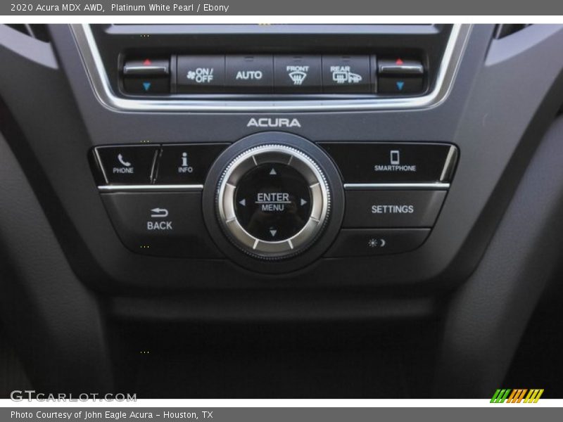 Platinum White Pearl / Ebony 2020 Acura MDX AWD