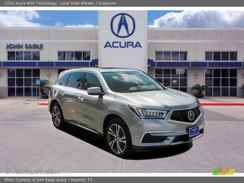 Lunar Silver Metallic / Graystone 2020 Acura MDX Technology
