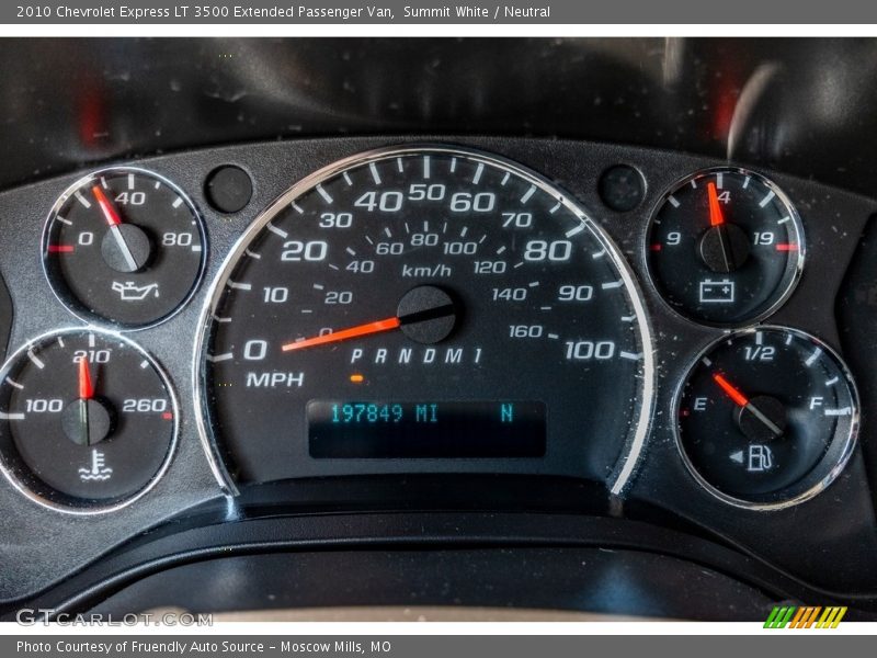 Summit White / Neutral 2010 Chevrolet Express LT 3500 Extended Passenger Van